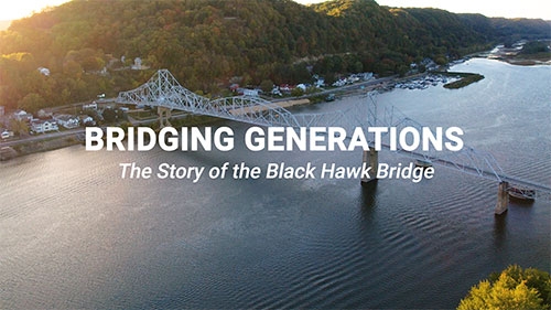 A documentary on the history of Lansing&rsquo;s Black Hawk Bridge and the process of replacing it will be shown at the Kee High School gymnasium in Lansing at 4 p.m. Saturday, August 10, coinciding with this year&rsquo;s Lansing Fish Days... <a href="/articles/2024/07/24/documentary-film-black-hawk-bridge-be-shown-during-fish-days-celebration">+ continue reading</a> 